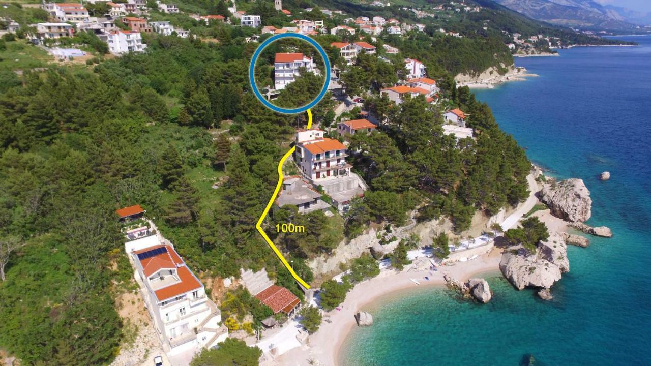Sea View Apartment Gin Brela Esterno foto